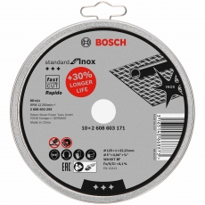 BOSCH 2608603255 125mm Inox Cutting Disc 10 pack