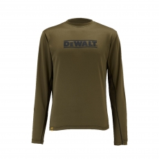 DEWALT Truro Long Sleeve Performace T-Shirt - Olive