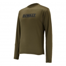 DEWALT Truro Long Sleeve Performace T-Shirt - Olive