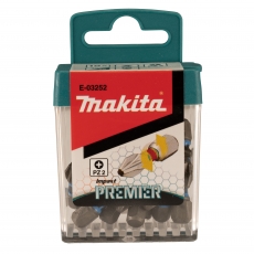 MAKITA E-03252 Prem Bit Set PZ2-25mm 15 pack