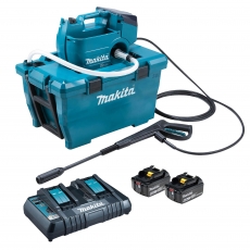 MAKITA DHW080PG2 Twin 18v Brushless Pressure Washer with 2x6ah Batteries