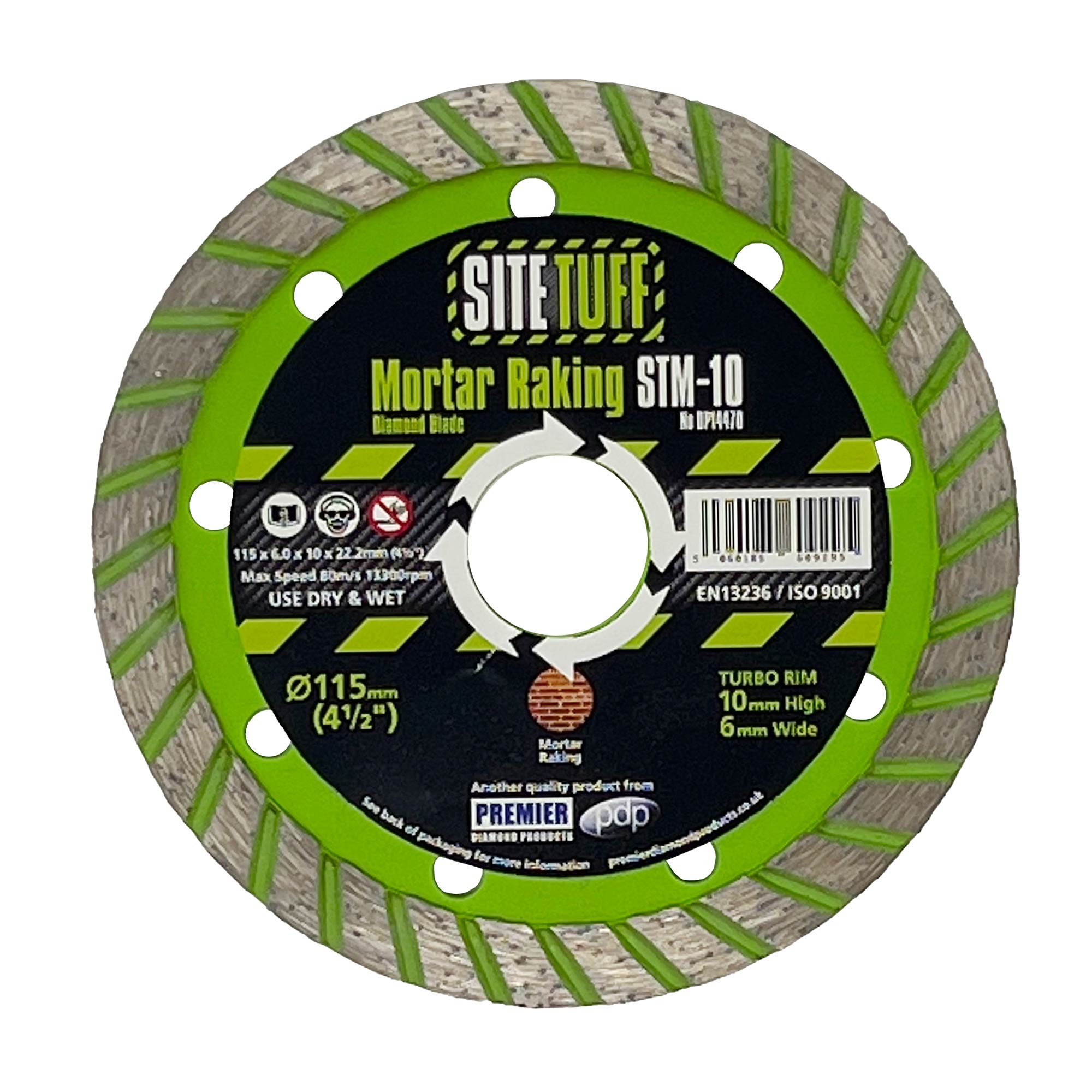 PREMIER DIAMOND DP14470 STM10 155mm Mortar Raking Blade ToolStore UK