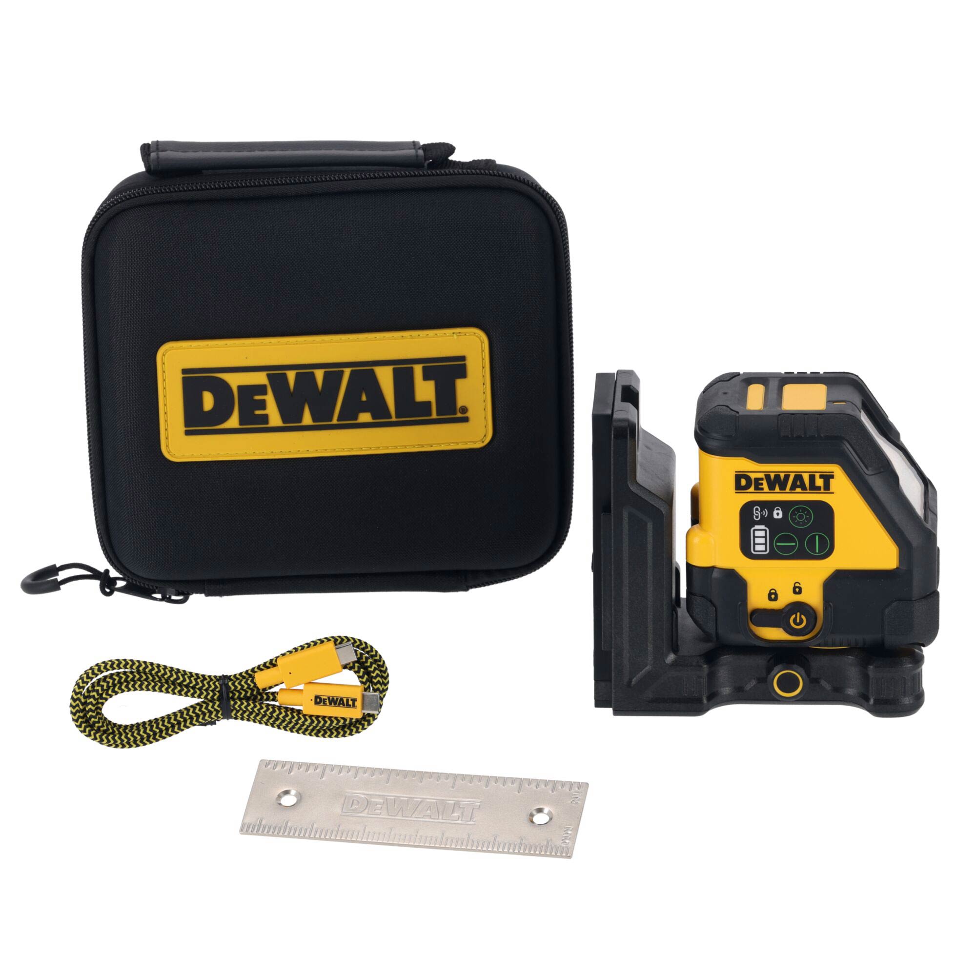 DEWALT DCLE14201GB Green Cross Line Laser USB ToolStore UK