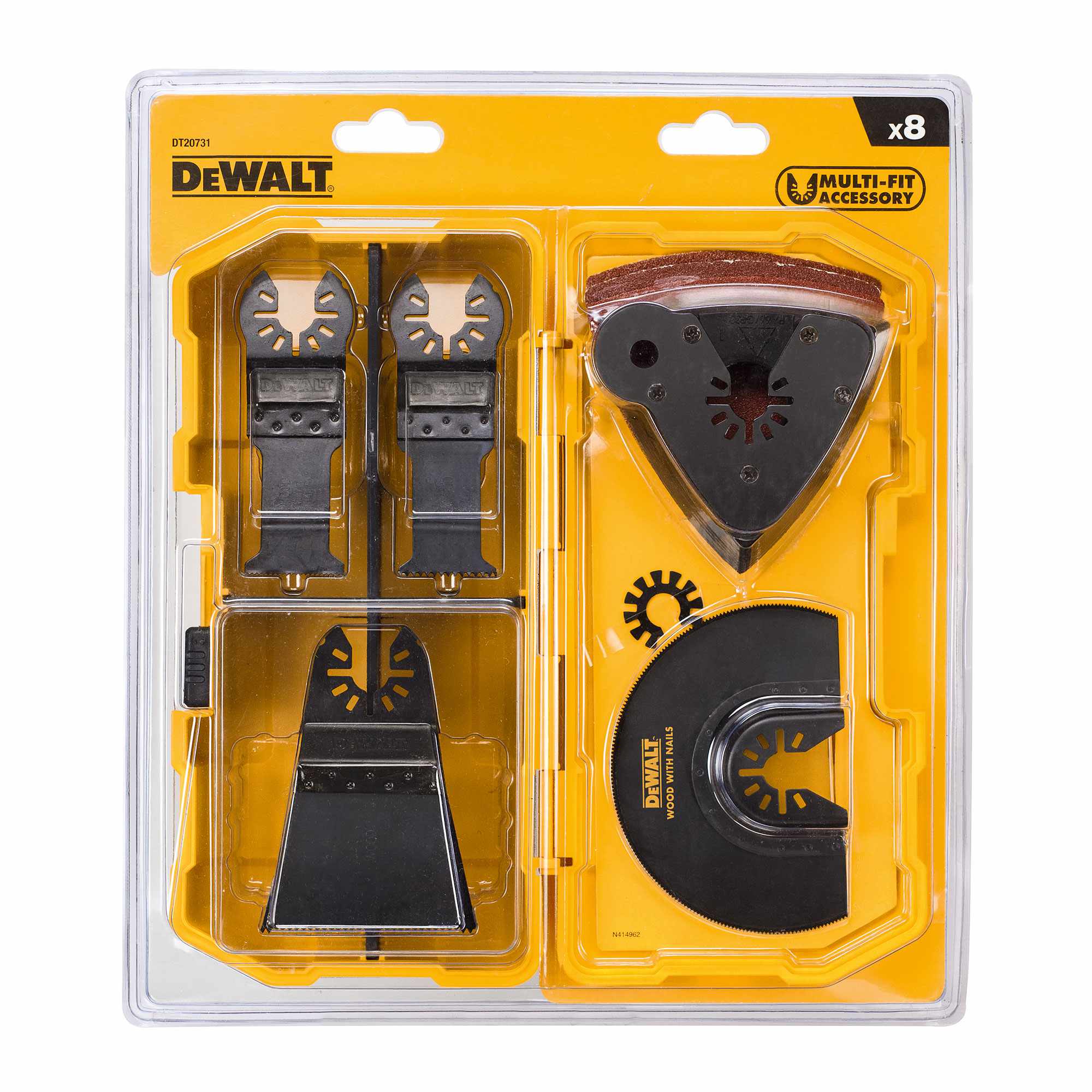 Dewalt 8 Piece Multi Tool Accessory Blade Set Plunge Fast Cut +