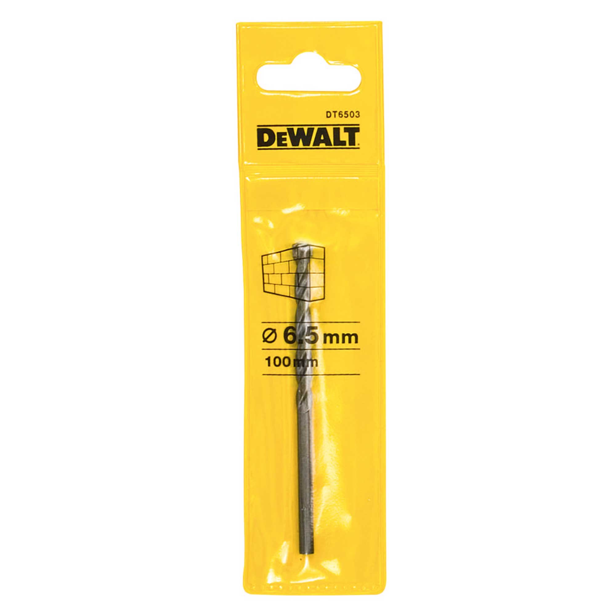 DEWALT DT6503QZ 6.5mm x 100mm Masonry Drill Bit ToolStore UK