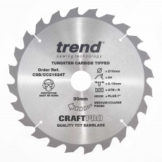 TREND CSB/CC21624T 216x30mm 24T Craft Saw Blade