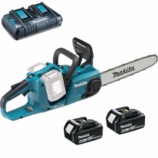 MAKITA DUC353PG2 Twin 18v Brushless 35cm Chainsaw with 2x6ah batteries