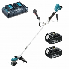 MAKITA DUR368APG2 Twin 18v Brushless Brush Cutter with 2x6ah batteries
