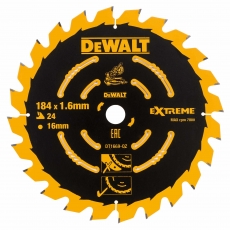 DEWALT DT1669QZ 184x16mm 24T Saw Blade DCS365