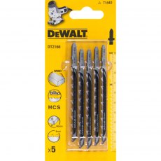 DEWALT DT2166QZ HCS Jigsaw Blades - Wood-Fast 5pk