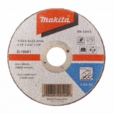 MAKITA D-18661 115mm Metal Flat Cutting Disc A30S