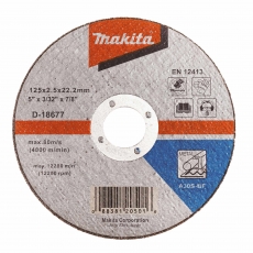 MAKITA D-18677 125mm Metal Flat Cutting Disc A30S