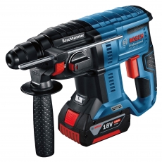 BOSCH GBH18V-21 18v Brushless SDS Plus Hammer Drill with 2x4ah Batteries