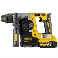 DEWALT DCH274P2 18v Brushless SDS Plus Hammer Drill with Quick Change Chuck and 2x5ah Batteries