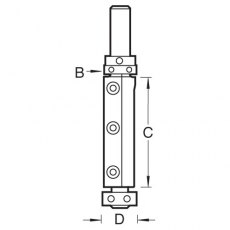 TREND RT/75x1/2TC Rota-Tip Profiler 19.05x50mm