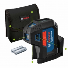 BOSCH GPL5G 5 Point Green Self Level Laser with 2xAA Batteries
