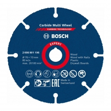 BOSCH 2608901196 76mm x 10mm Carbide Multi Wheel