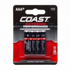 COAST Extreme Performance AAA Batteries 4 pack
