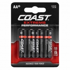 COAST Extreme Performance AA Batteries 4 pack