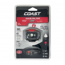 COAST FL19 White/Red Beam Head Torch 365 Lumens with 3xAAA Batteries