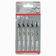 BOSCH 2608630014 Jigsaw blade T 101 BR Clean for Wood 5 pack