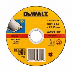DEWALT DT42340Z Inox Cutting Disc 125mm x 1.2mm