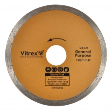 VITREX 103409 Diamond Blade - 110mm Standard
