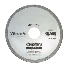 VITREX 103417 Diamond Blade - 110mm Glass