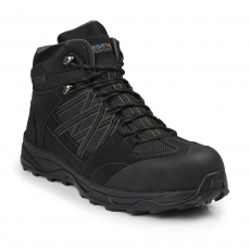 REGATTA TRK202 Claystone Safety Hiker Boot Black/Granite