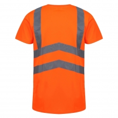 REGATTA TRS194 Pro Hi Vis T-Shirt - Orange/Navy