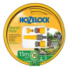 HOZELOCK 7215P9000 15m Starter Hose and Fittings Set