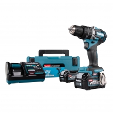 MAKITA HP002GD201 40v XGT Brushless Combi Drill with 2x 2.5ah Batteries
