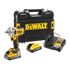 DEWALT DCF891H2T 18v Brushless Impact Wrench with 2x5ah Powerstack Batteries
