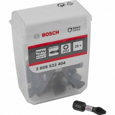 BOSCH 2608522404 Impact Control Bits TicTac PZ2 25 pack