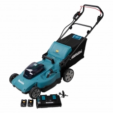 MAKITA DLM538CT2 Twin 18v Brushless 53cm Mower with 2x5ah Batteries