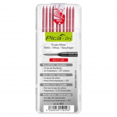 PICA 4031 Dry Pencil Refills - Red 10 pack