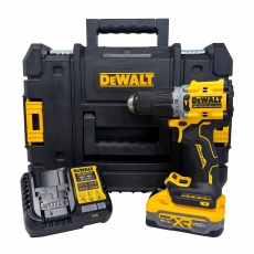 DEWALT DCD805H1T 18v Brushless Combi Drill with 1 x 5Ah Powerstack Battery DEWALT DCD805H1T 18v Brushless Combi Drill with 1 x 5Ah Powerstack Battery