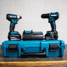 MAKITA DLX2414ST 18v DHP487/DTD157 Twin Pack with 2x5ah Batteries
