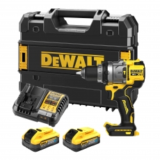 DEWALT DCD1007H2T 18v Combi Drill with  2x5ah Powerstack Batteries