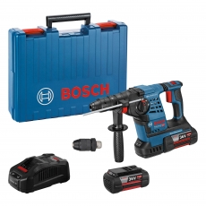 BOSCH GBH36VFLI-Plus 36v SDS Plus Hammer Drill with Quick Change Chuck and 2x6ah Batteries