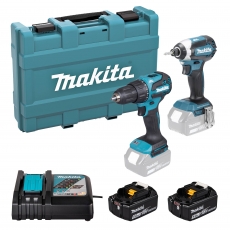 MAKITA DLX2537ST 18v DHP490/DTD153 Twin Pack with 2x5ah Batteries