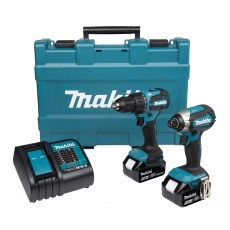 MAKITA DLX2537ST 18v DHP490/DTD153 Twin Pack with 2x5ah Batteries MAKITA DLX2537ST 18v DHP490/DTD153 Twin Pack with 2x5ah Batteries