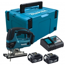 MAKITA DJV180RTJ 18v LXT Jigsaw with 2x5ah Batteries and Makpac Carry Case