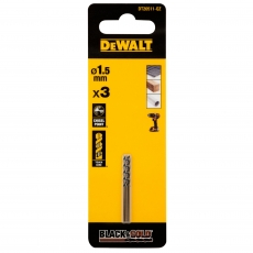 DEWALT DT20511-QZ 1.5mm Black Gold HSS Drill Bit 3 Pack