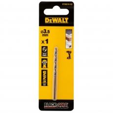 DEWALT DT20516-QZ 3.5mm Black Gold HSS Drill Bit DEWALT DT20516-QZ 3.5mm Black Gold HSS Drill Bit