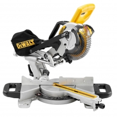DEWALT DCS365M2 18v Mitre Saw with 2x4ah Batteries, DE7035 Stand and DE7025 Brackets