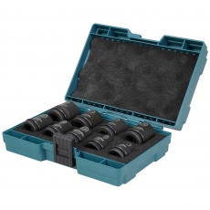 MAKIA E-16564 9 Piece Impact Socket Set 1/2" Square Drive