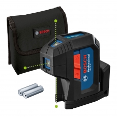 BOSCH GPL3G 3 Point Green Self Level Laser with 2xAA Batteries