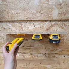 STEALTHMOUNTS BM-DW20-YLW-6 Dewalt 18v Battery Mounts Yellow