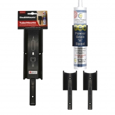 STEALTHMOUNTS OM-TBE-V2-BLK-2 Black Tube Mount V2 2 Pack